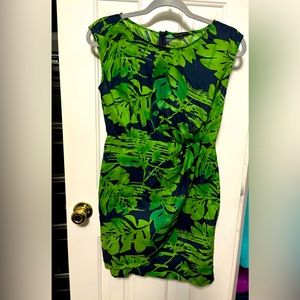 Tropical Print Cotton Dress